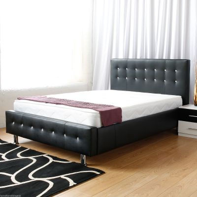 Hf4you Classic Faux Leather Bed Frame