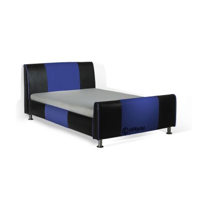 Hf4you Skyline Two Toned Faux Leather Bedstead