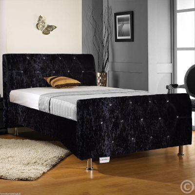 Hf4you Sterling Faux Leather Bedstead